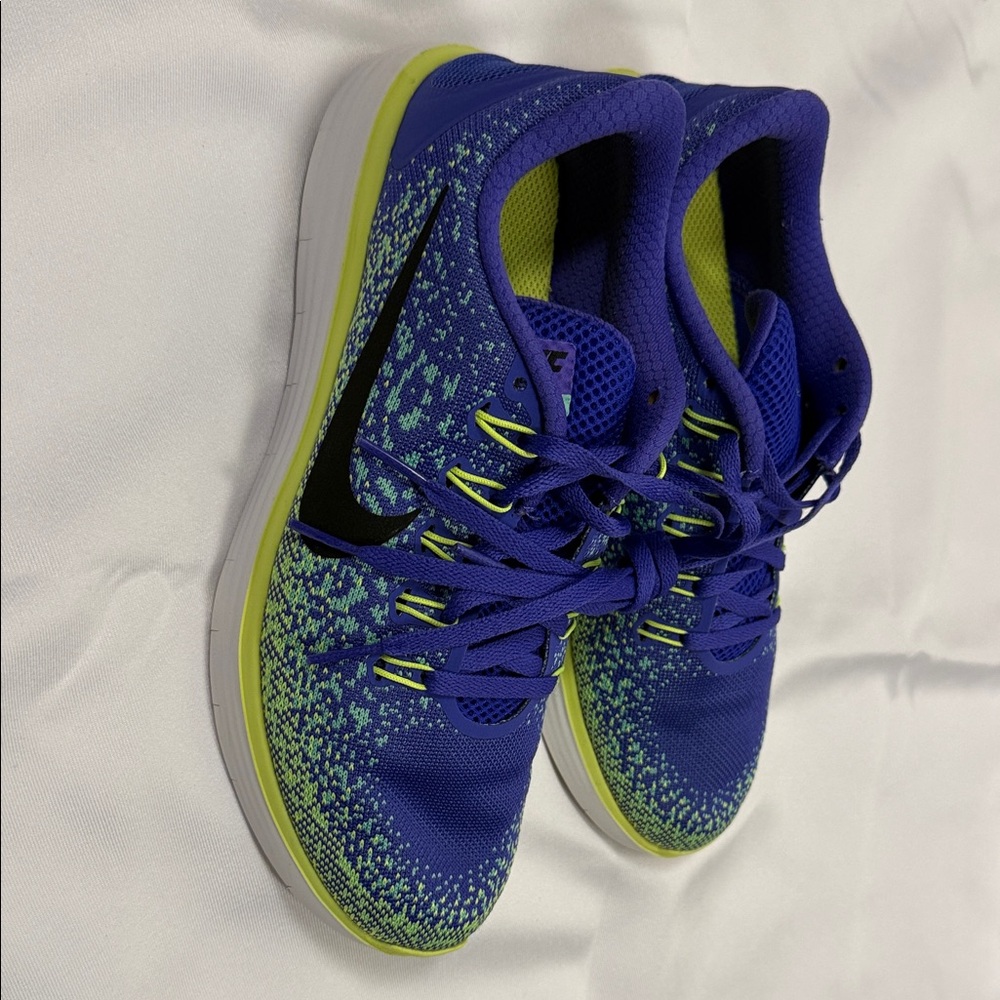 Nike Vibrant Blue and Lime Sneakers natural ride running for MM offset - Picture 6 of 7